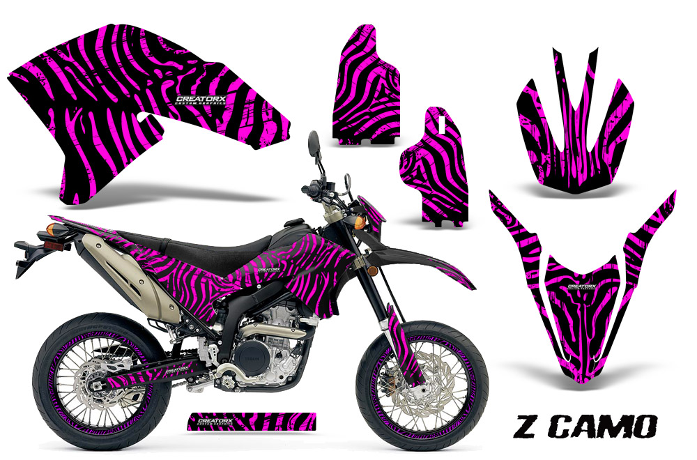 Yamaha WR250X R Graphics Kit ZCamo Pink NP Rims